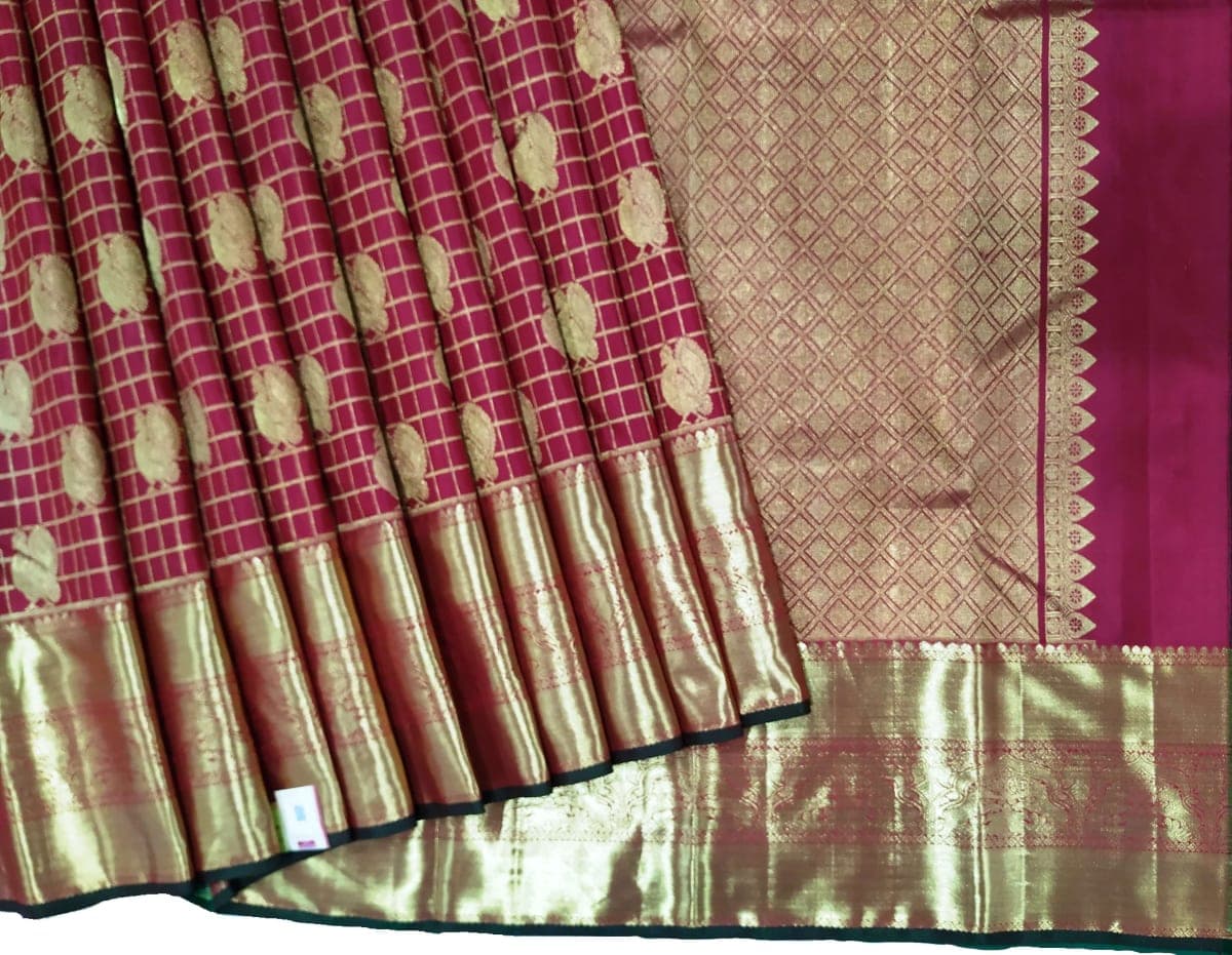 Bridal Kanchipuram Silks – Pooja Checked