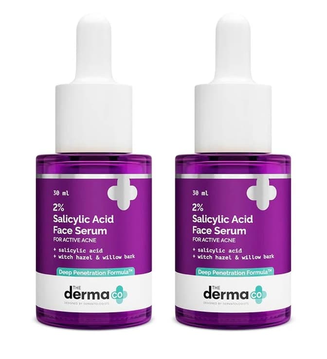 The Derma Co 2% Salicylic Acid Face Serum for Active Acne - 30ml