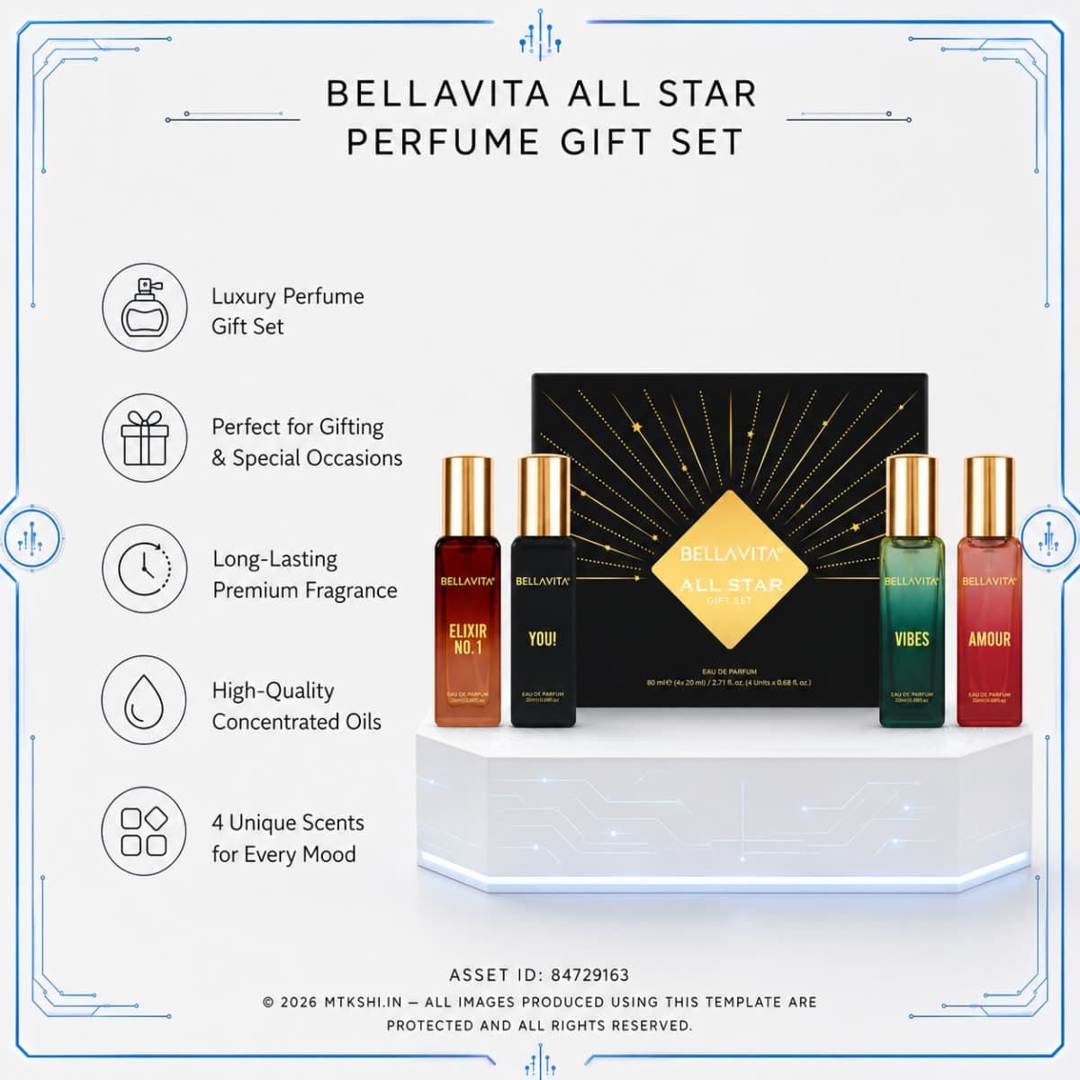BELLAVITA All Star GIFT SET FOR MAN 4 X 20ml