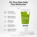 The Derma Co 5% Cica-Glow Daily Face Moisturizer with Alpha Arbutin & Tranexamic Acid - 50 g – image 2