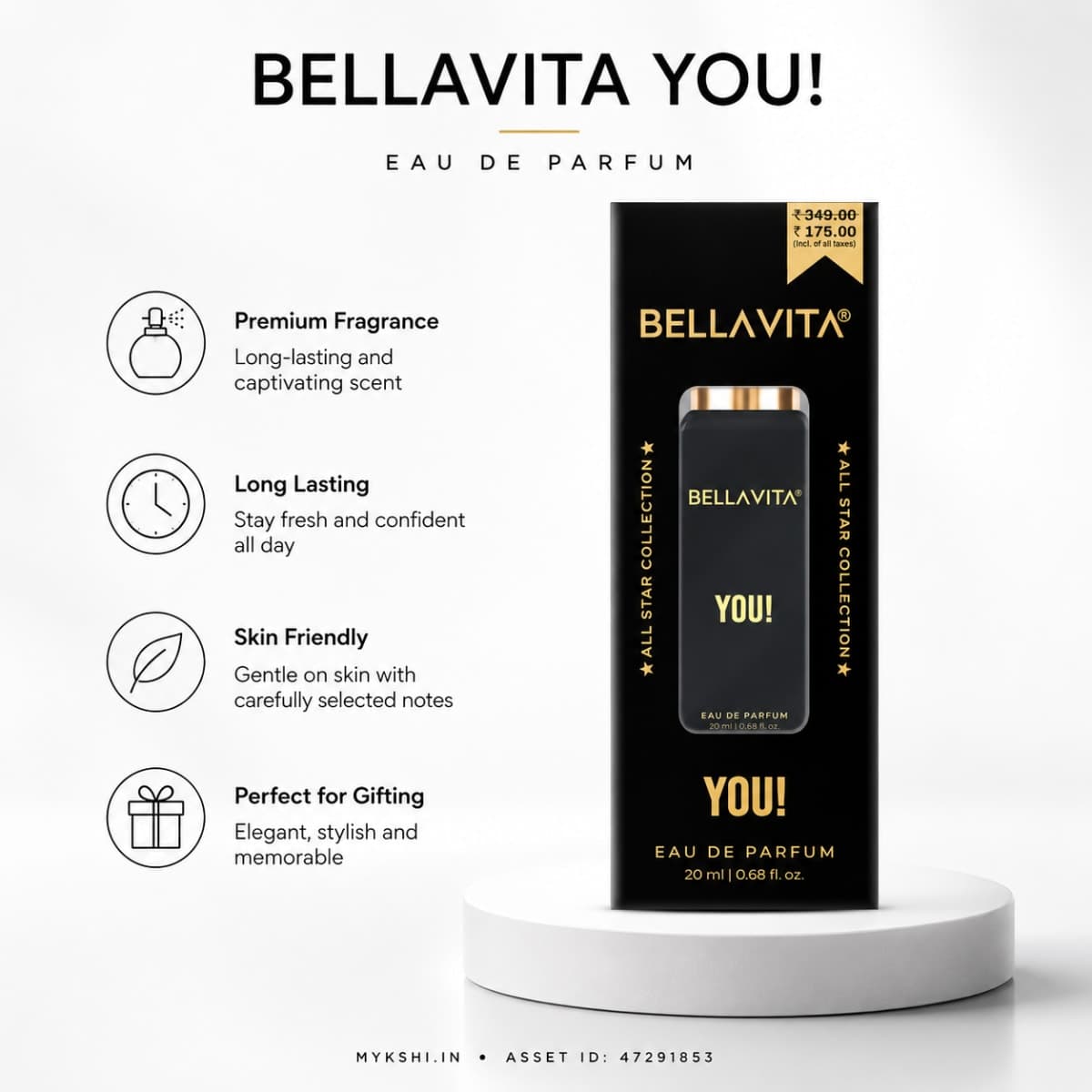 BELLAVITA YOU EAU DE PARFUM - 20 ml 0.68 fl.oz
