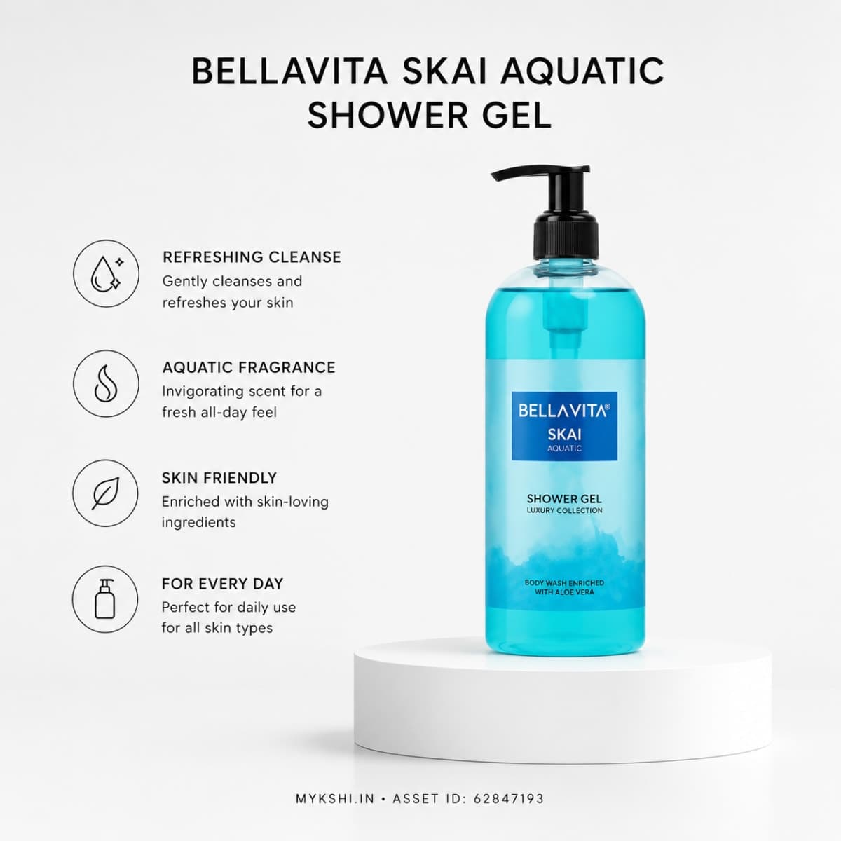 BELLAVITA SKAI AQUATIC SHOWER GEL - 250 ml  8.45 fl.oz