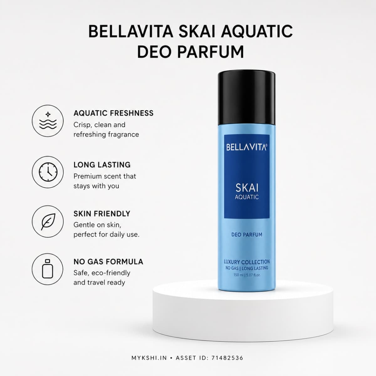 BELLAVITA SKAI AQUATIC DEO PARFUM  -150 ml 5.07 fl.oz