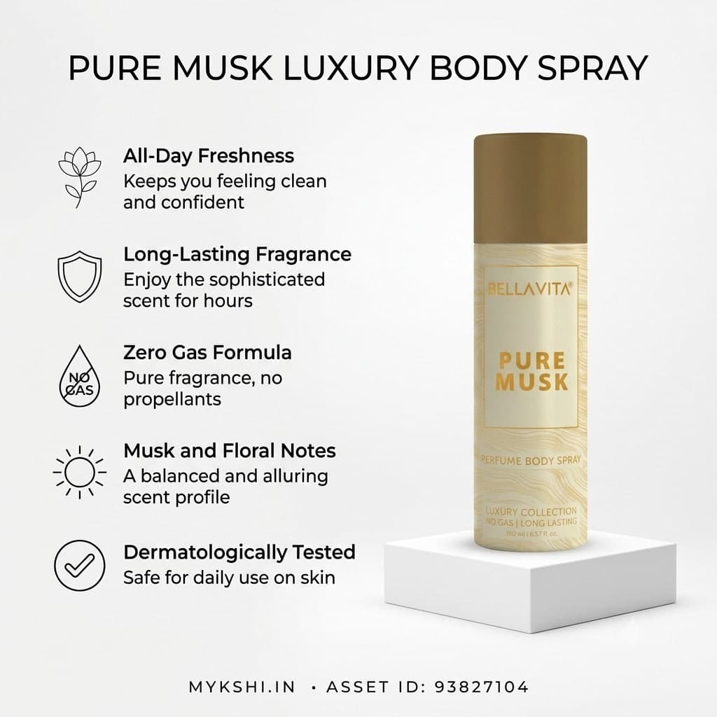 BELLAVITA PURE MUSK DEO PARFUM - 150 ml 5.07 fl.oz