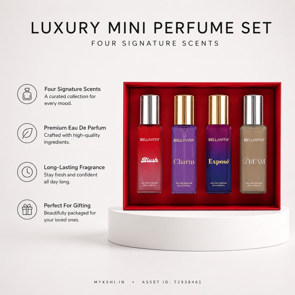 BELLAVITA Be Iconic GIFT SET FOR WOMAN - 4 X 20ml