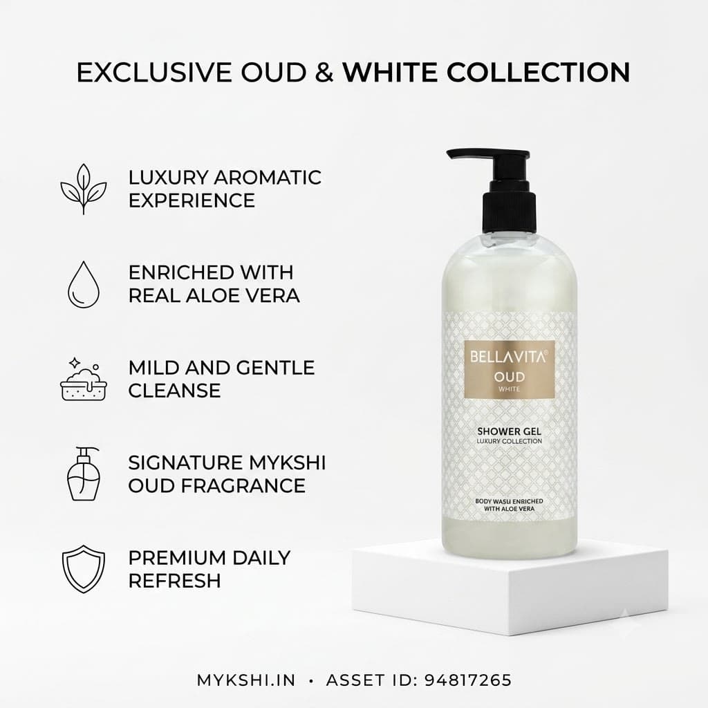 BELLAVITA OUD WHITE SHOWER GEL - 500 ml  16.91 fl.oz