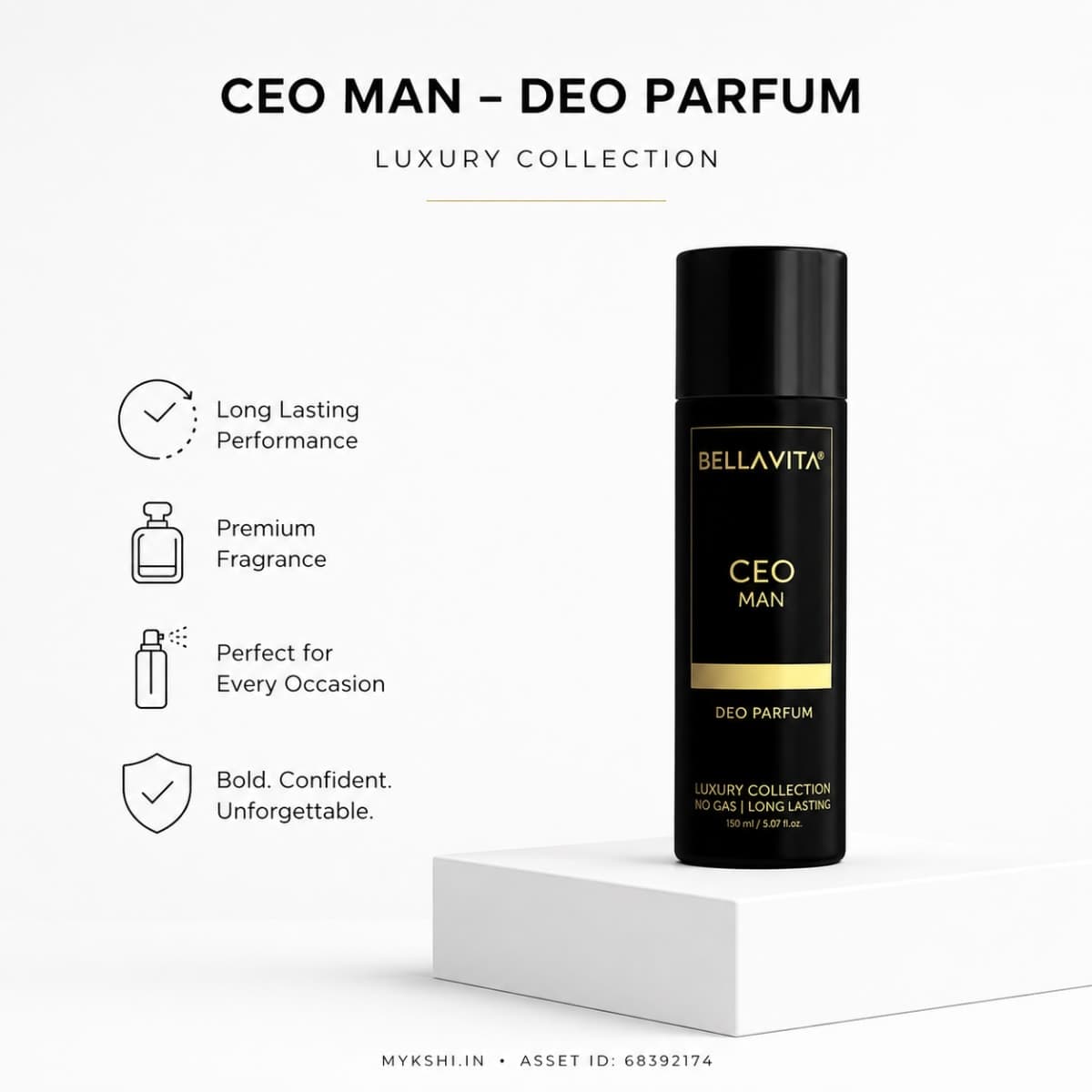 BELLAVITA CEO MAN DEO PARFUM - 150 ml 5.07 fl.oz