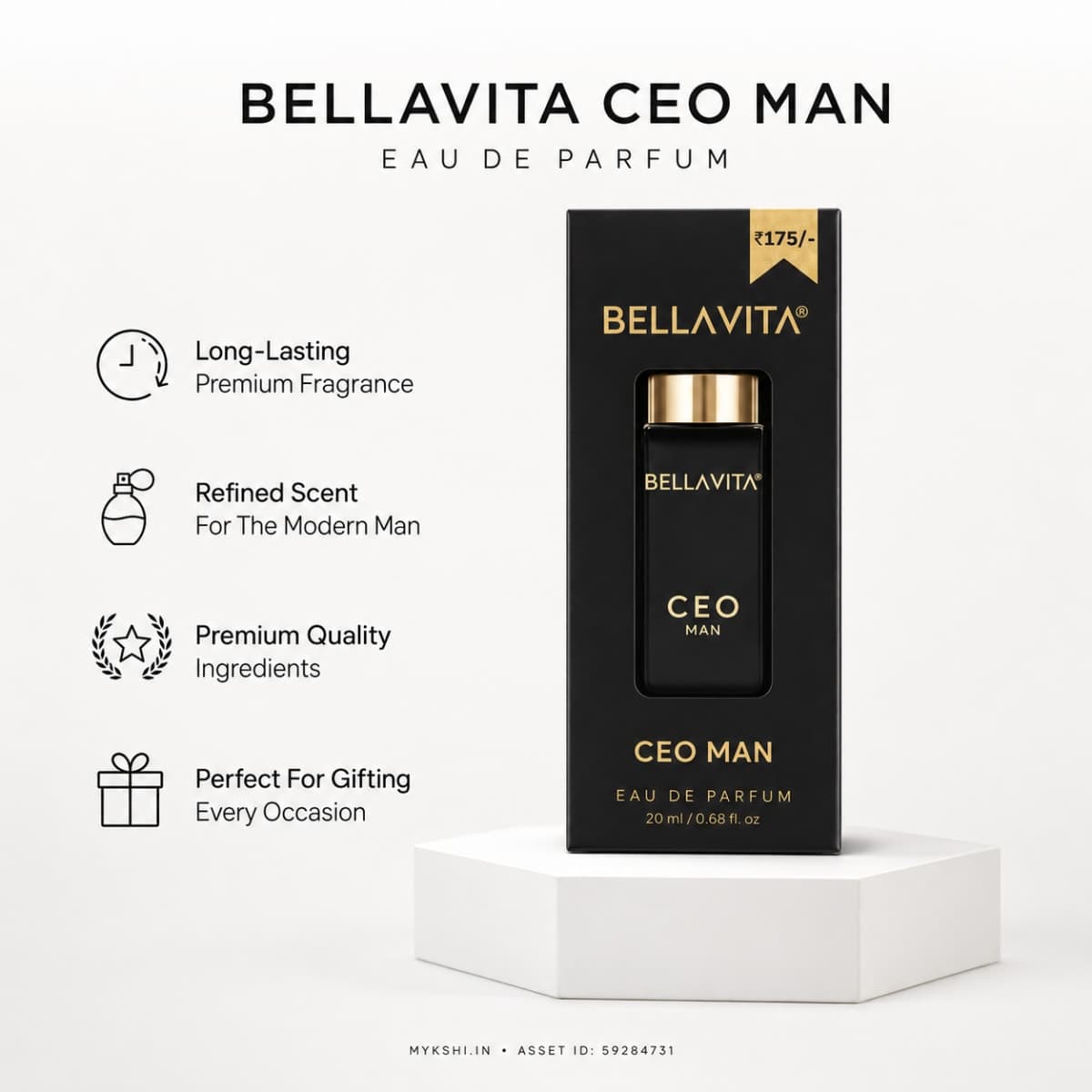 BELLAVITA CEO MAN EAU DE PARFUM - 20 ml 0.68 fl.oz