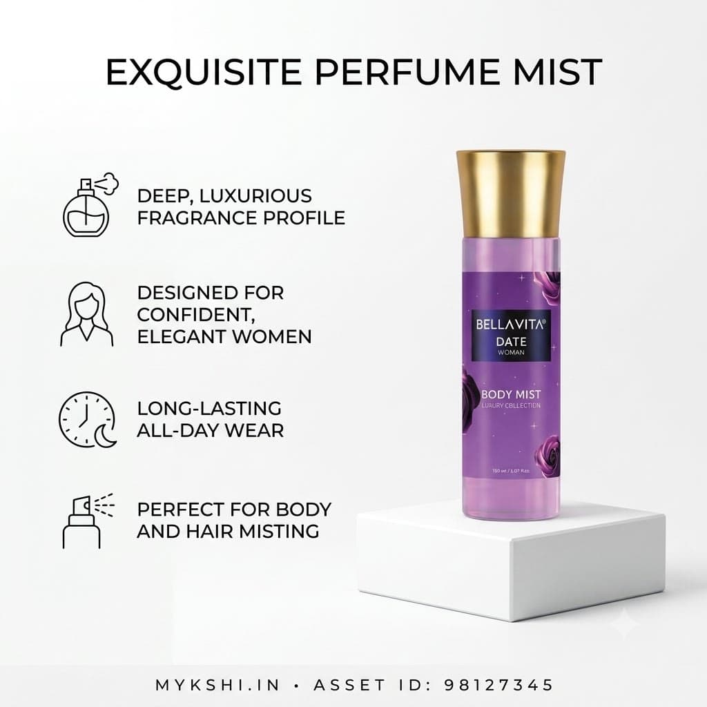 BELLAVITA DATE WOMAN BODY MIST - 150 ml/ 5.07 fl.oz.