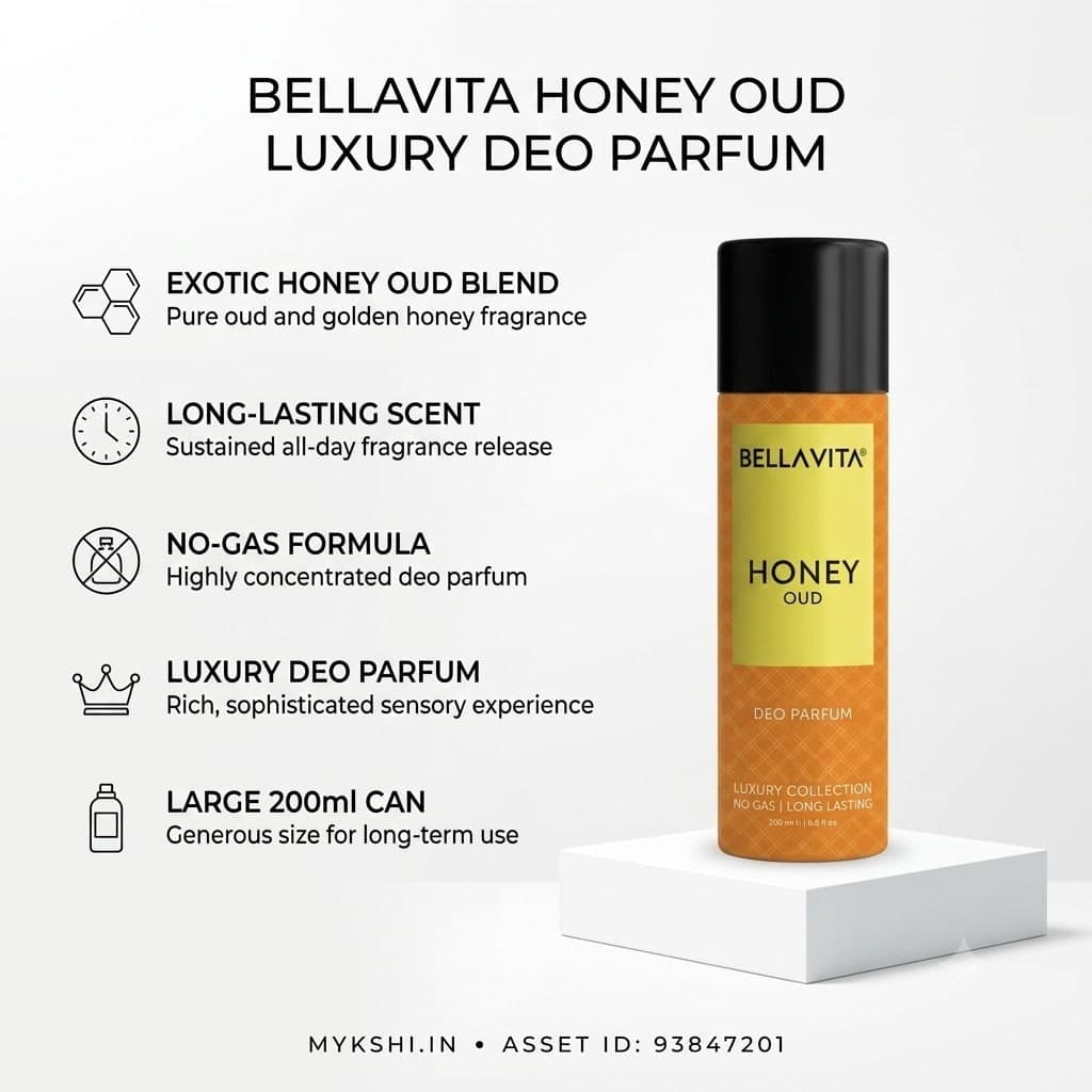 BELLAVITA HONEY OUD DEO PARFUM - 150 ml 5.07 fl.oz