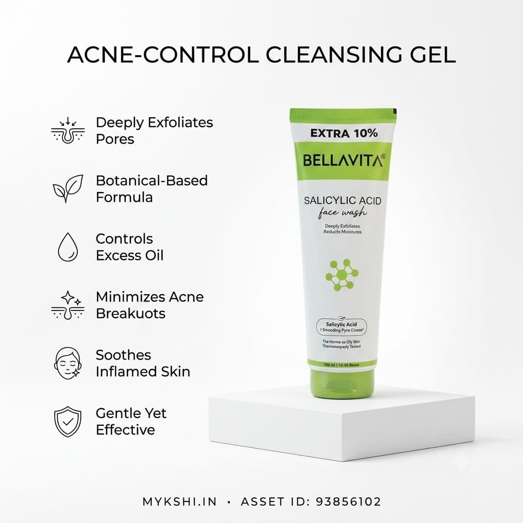 BELLAVITA SALICYLIC ACID FACE WASH - 100ml + 10ml