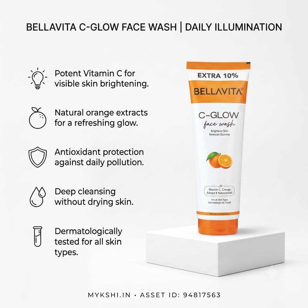 BELLAVITA C- GLOW FACE WASH - 100ml + 10ml  