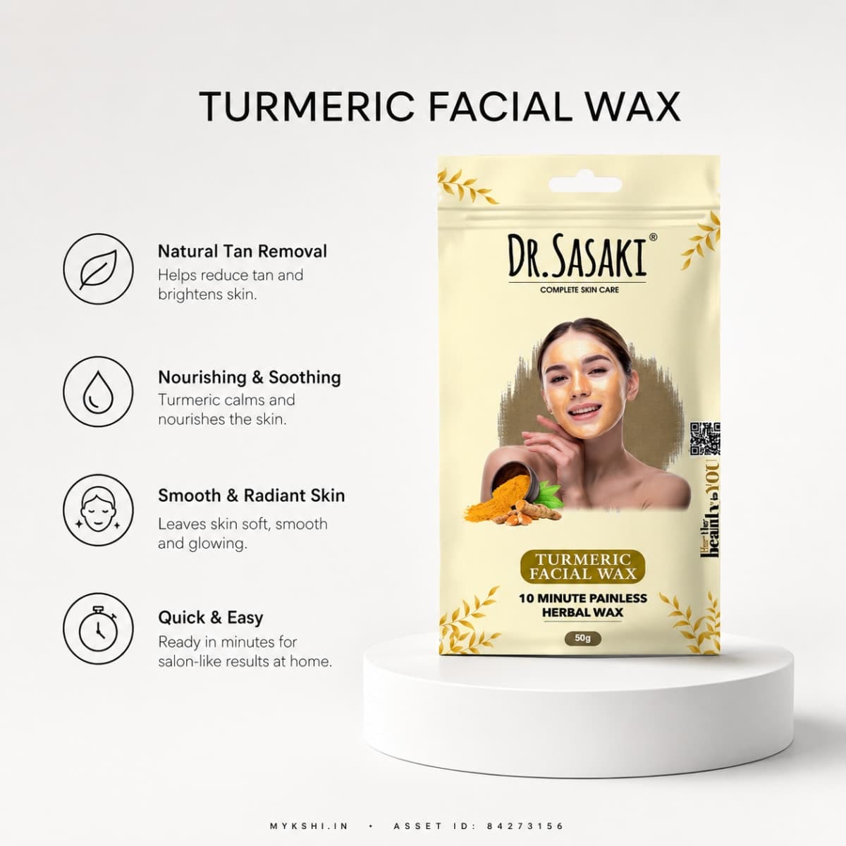 Dr. Sasaki TURMERIC FACIAL WAX POWDER - 50 g