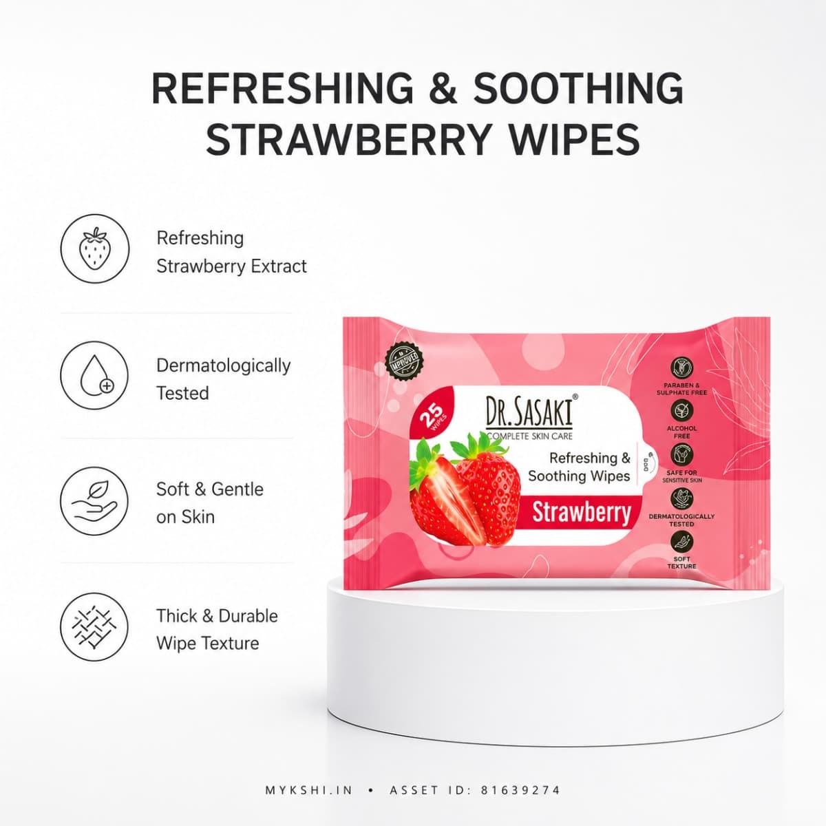 Dr. Sasaki WET FACIAL WIPES - 25 PCS