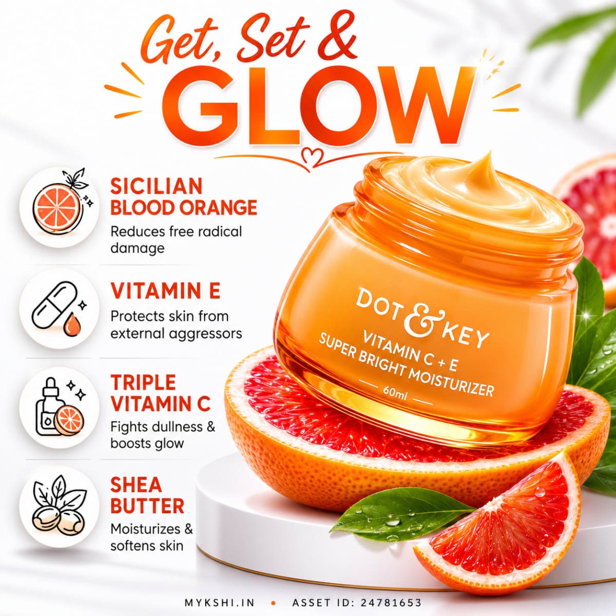 Dot & Key Vitamin C + E Moisturizer for Glowing Skin - 60 ml