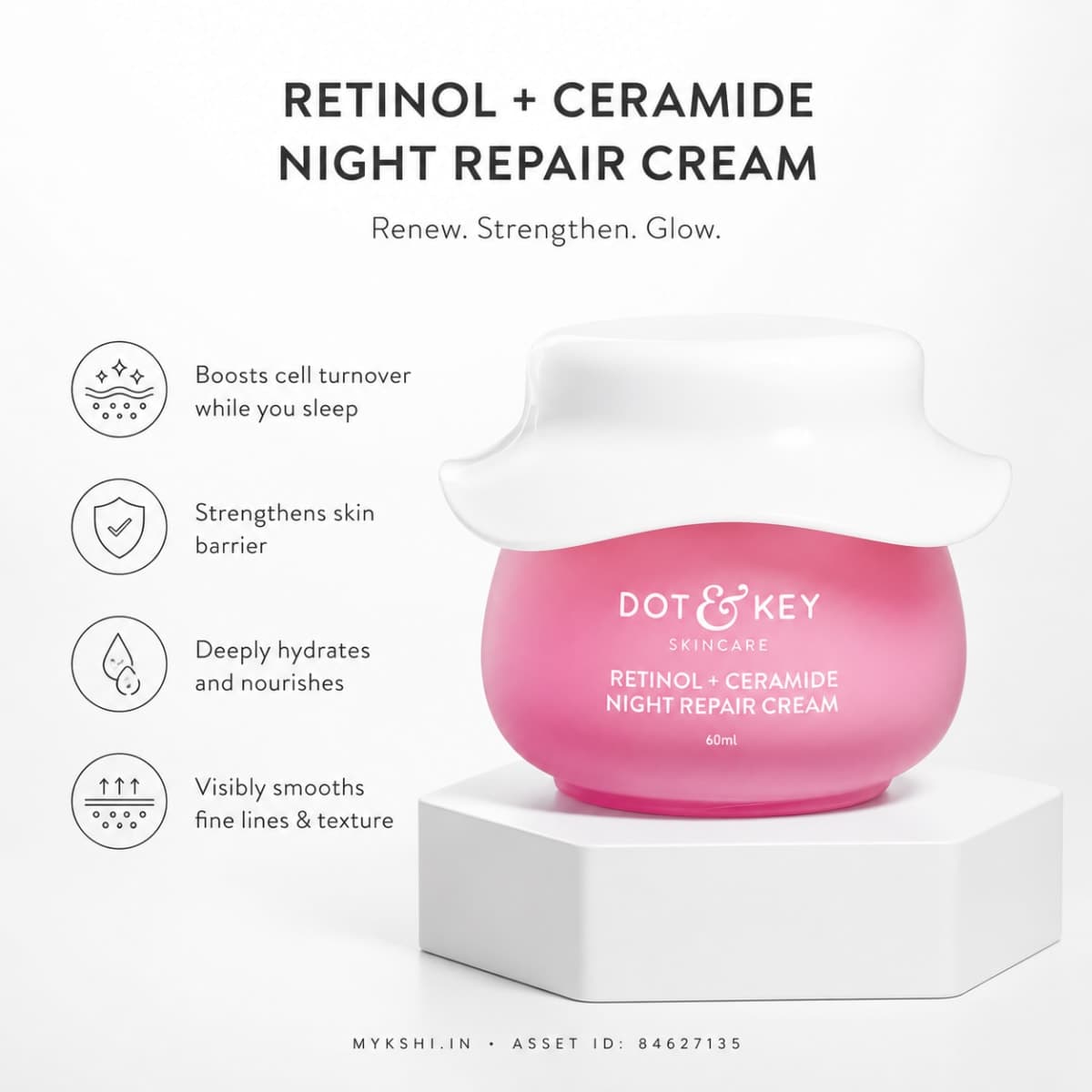 Dot & Key Retinol Night Repair Cream with Ceramides - 60 ML