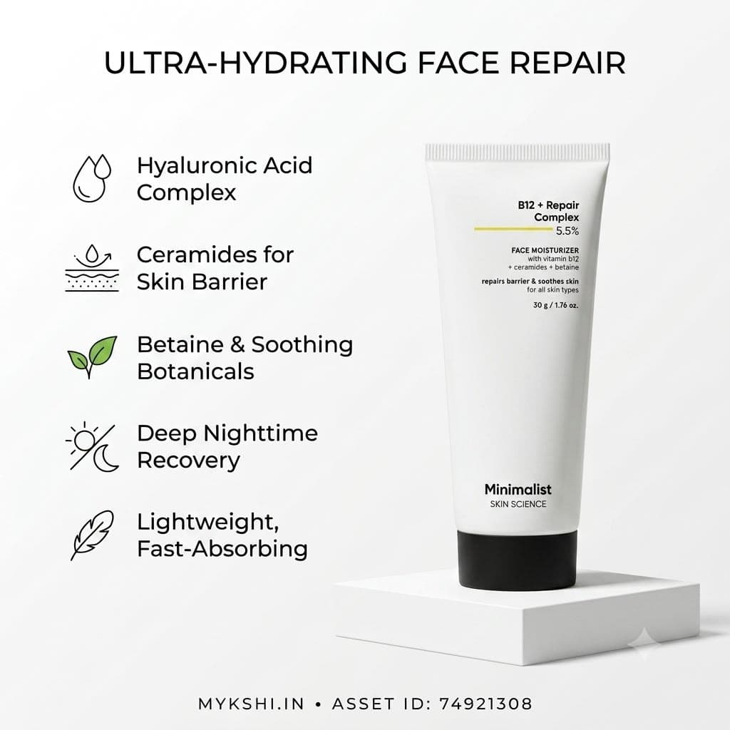 Minimalist B12 + Repair Complex 5.5% Face Moisturizer