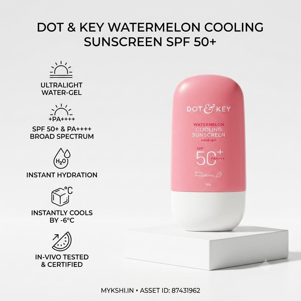 Dot & Key Watermelon Cooling Sunscreen SPF 50+ PA++++ With New-Age UV Filters