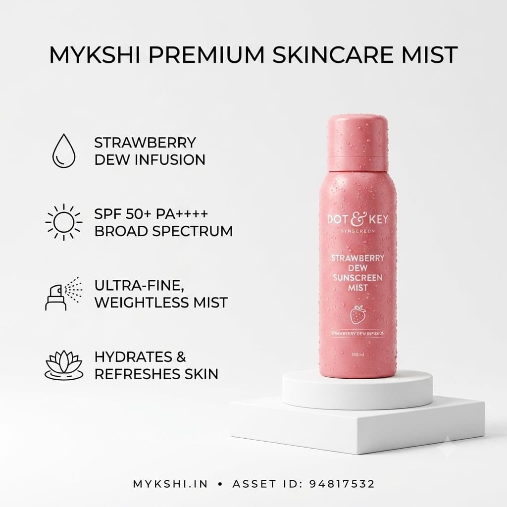 Dot & Key Strawberry Sunscreen Face Mist In-Vivo Tested SPF 50+ PA+++ - 80 ml