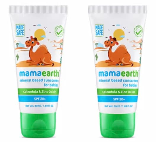 Mamaearth Mineral Based Sunscreen 50ml (Pack of 2)