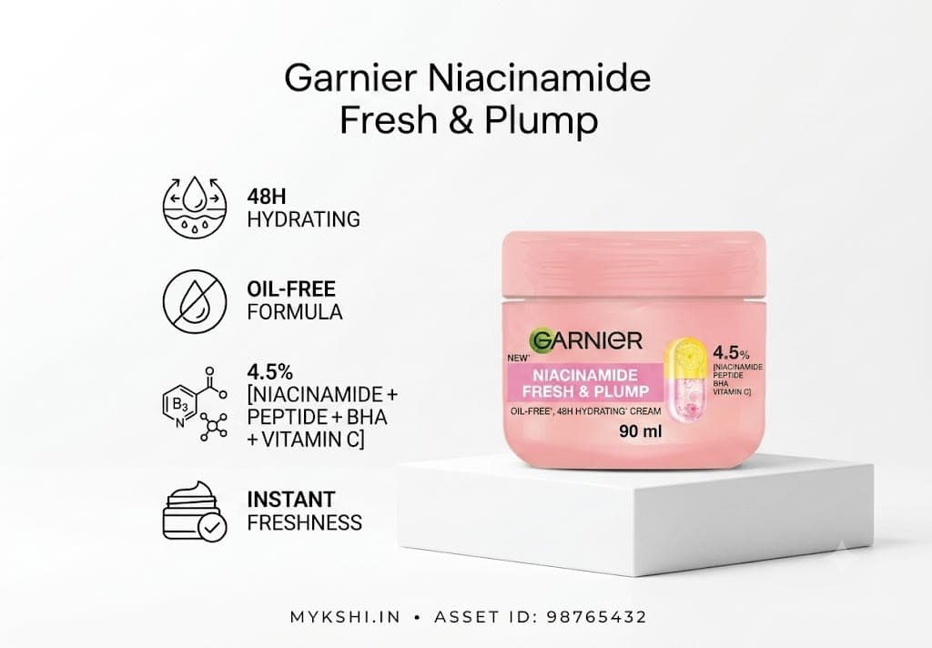 Garnier Niacinamide Fresh & Plump Sorbet Cream - 90 ml