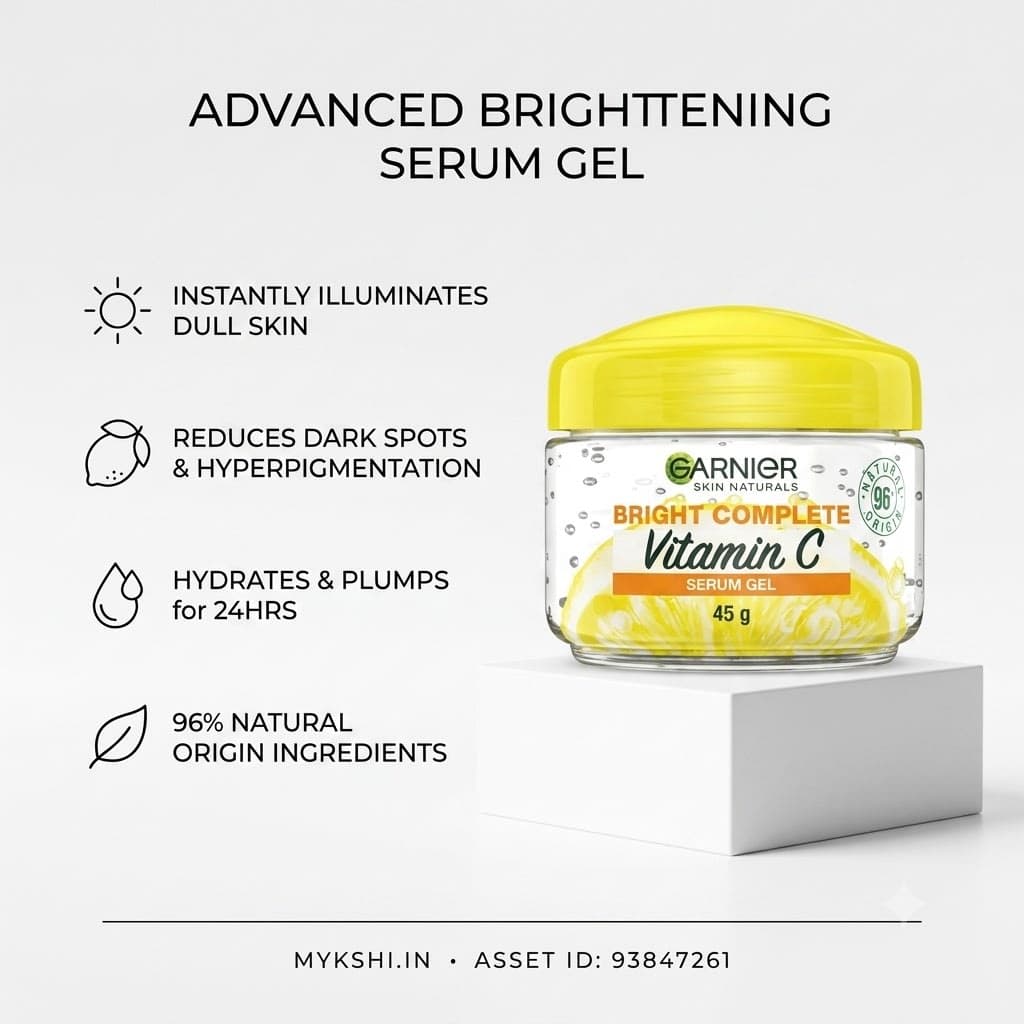 Garnier Bright Complete Vitamin C Serum Gel - 45g