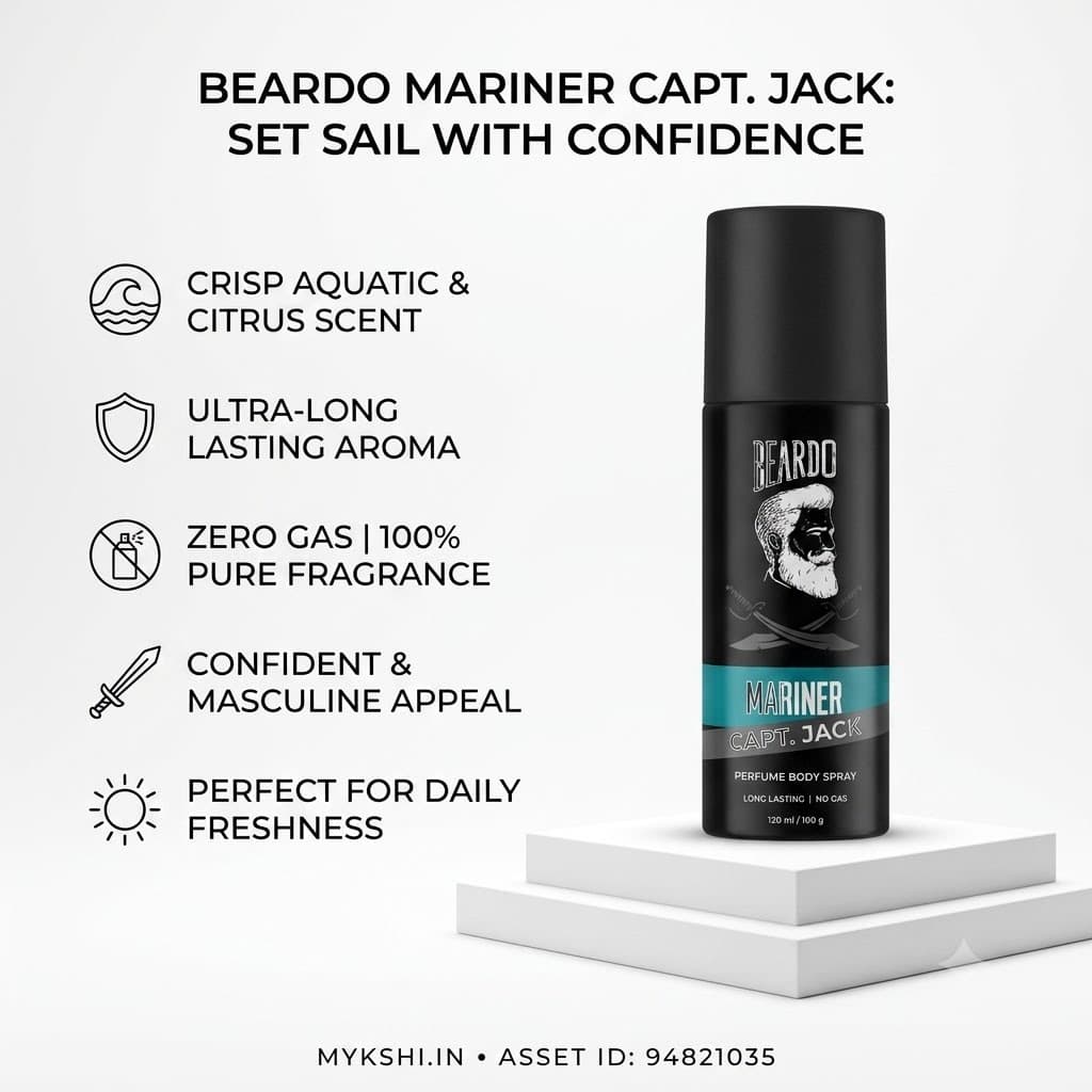 Beardo Mariner Captain Jack Perfume Body Spray - 120 ml
