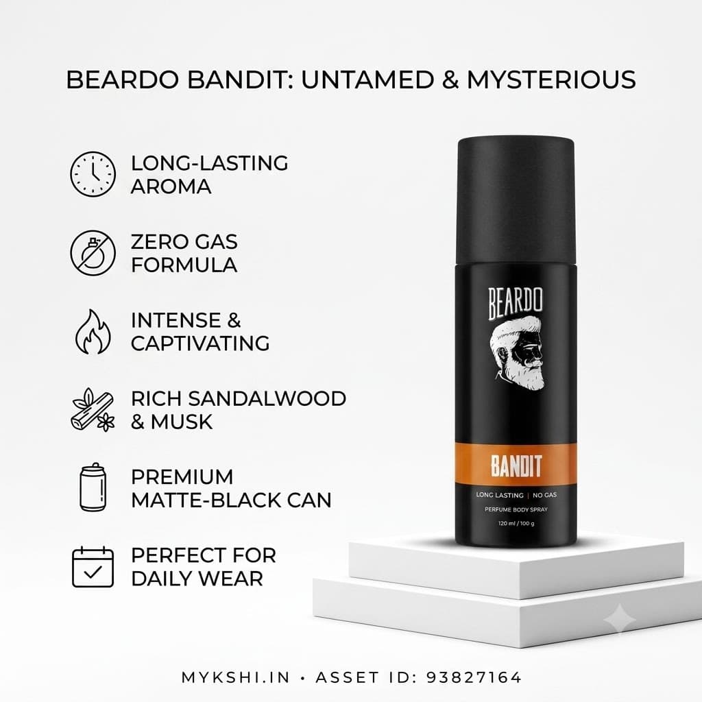 Beardo Bandit Perfume Body Spray - 120 ml