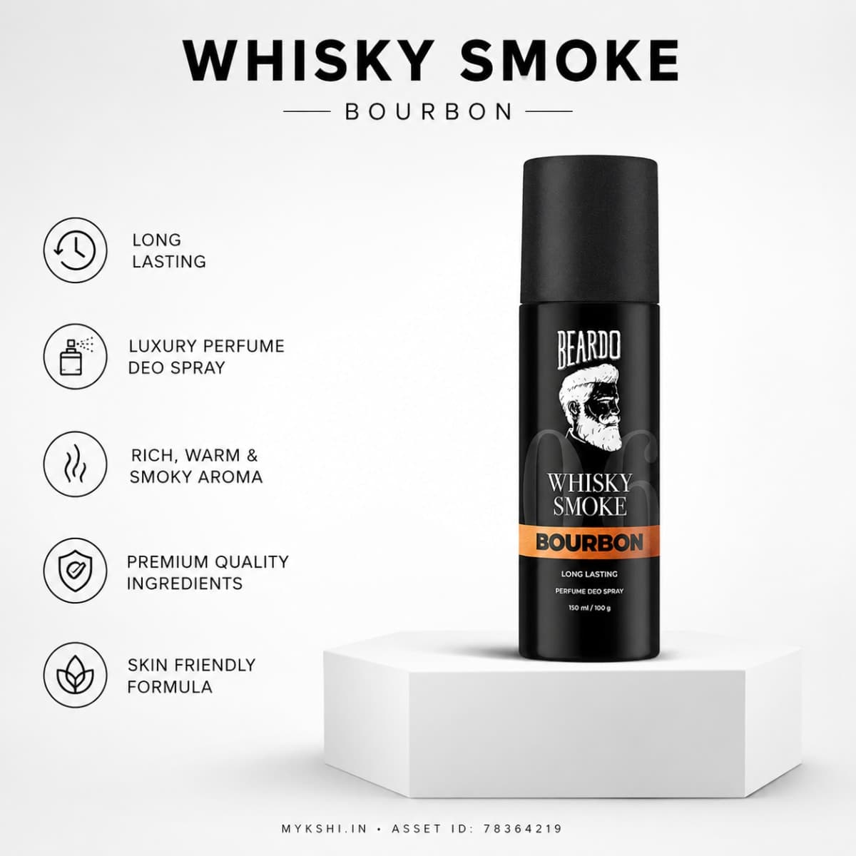 Beardo Whisky Smoke Bourbon Perfume Deo Spray 150ml