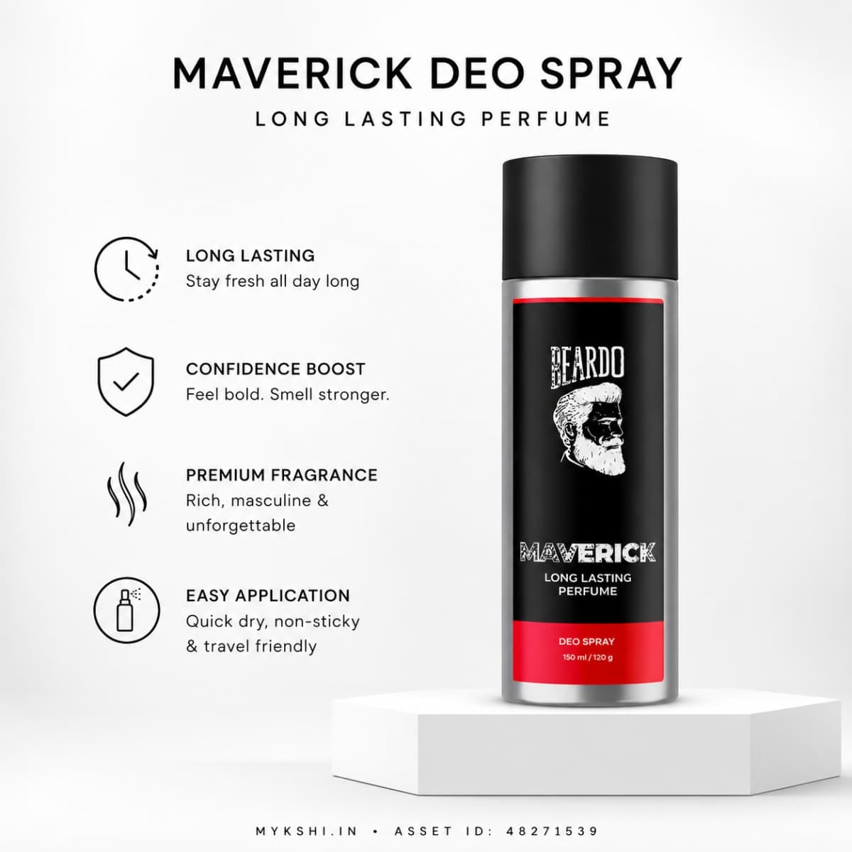 Beardo Maverick Perfume Deo Spray (150ml)