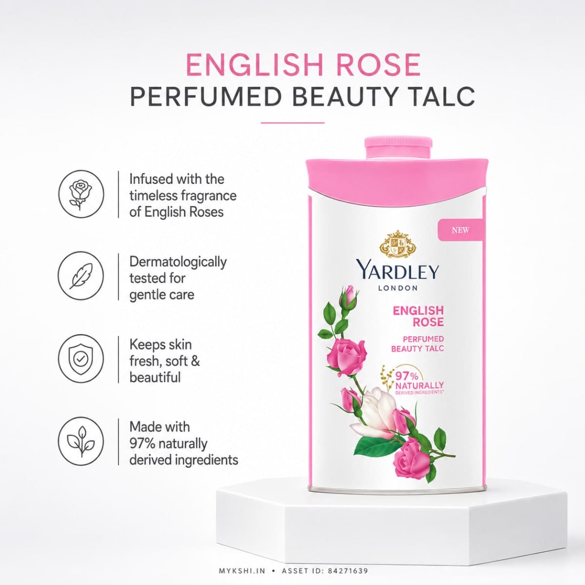 Yardley london English Rose Perfumed Talc 250g
