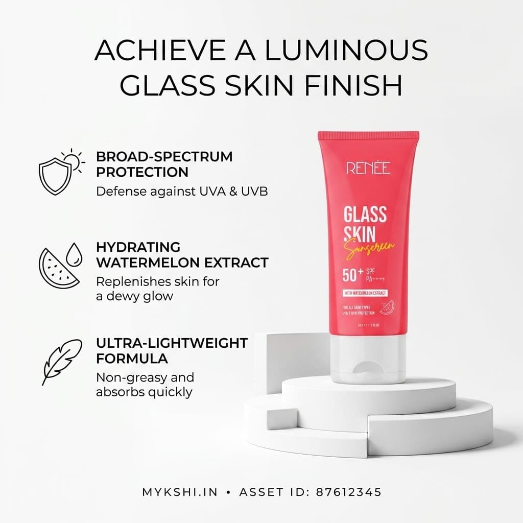 RENEE Glass Skin Sunscreen, 50 g