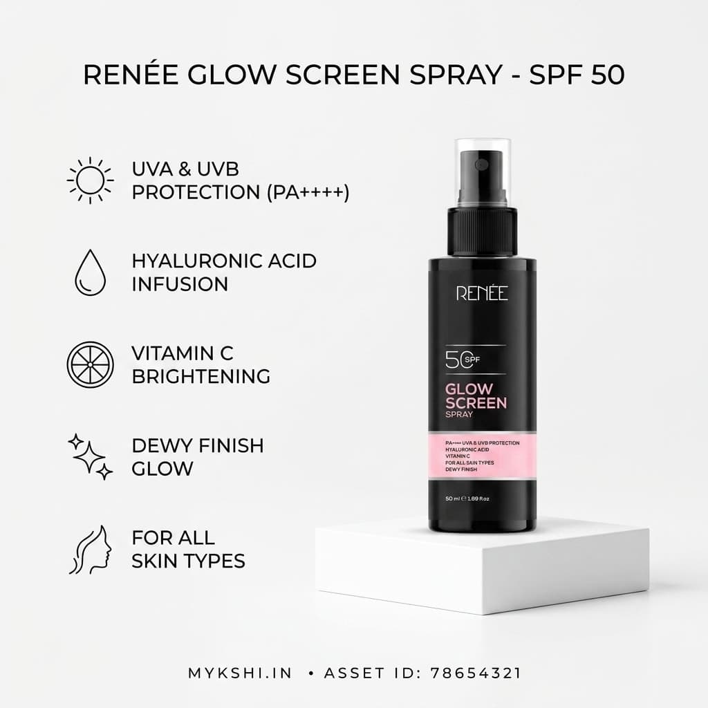 RENEE Glowscreen SPF 50 Sunscreen Spray, 50 ml