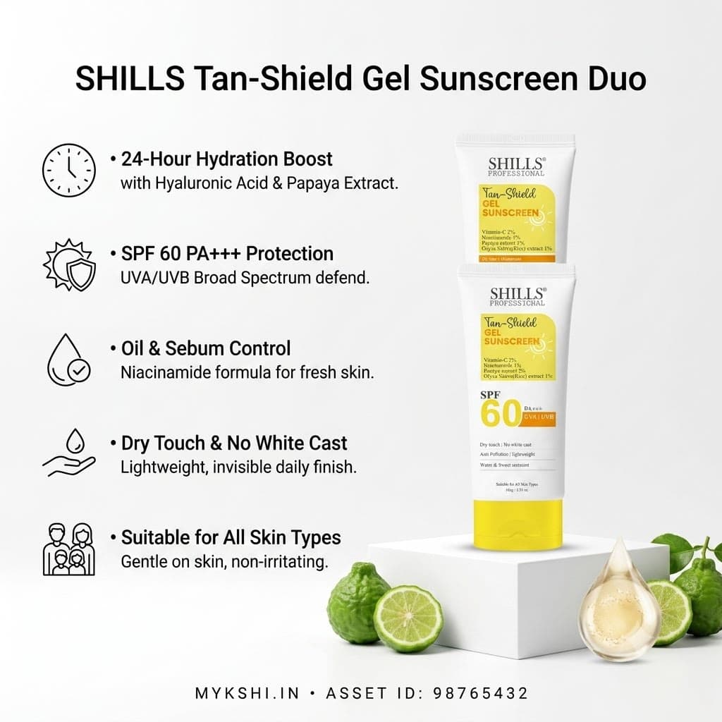 SHILLS   Tan-Shield   Gel   Sunscreen SPF   60   PA+++