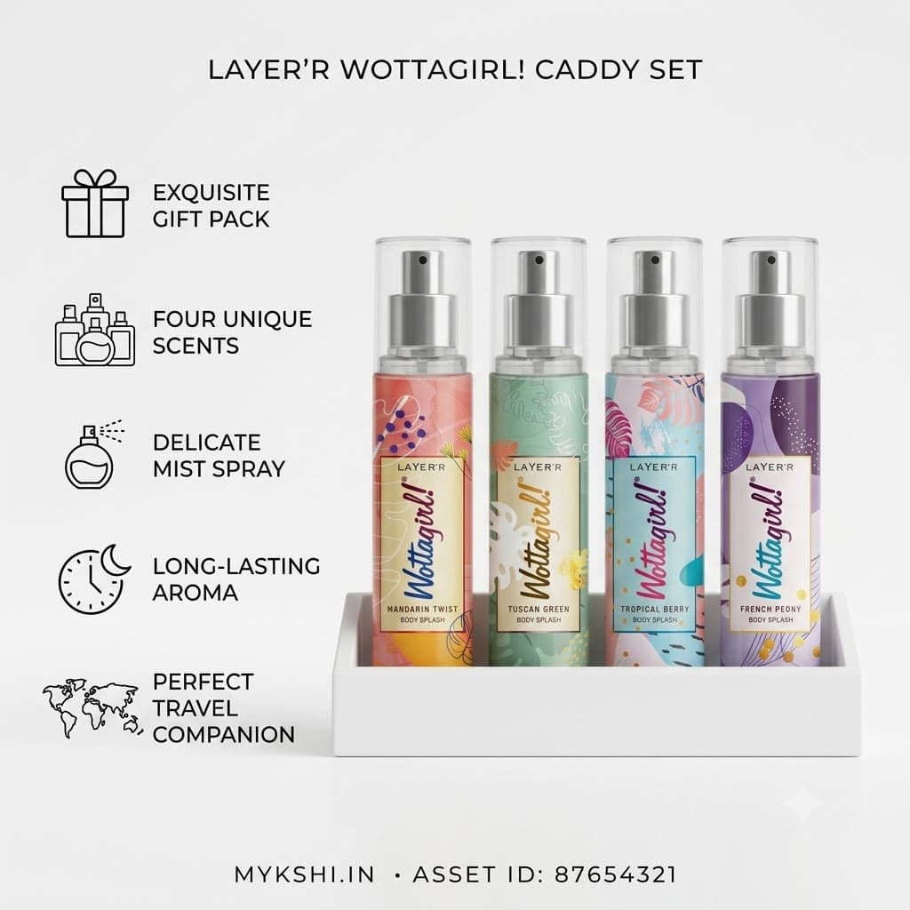 Wottagirl POCKET BODY SPLASH - PACK OF 4 (25ml EACH)