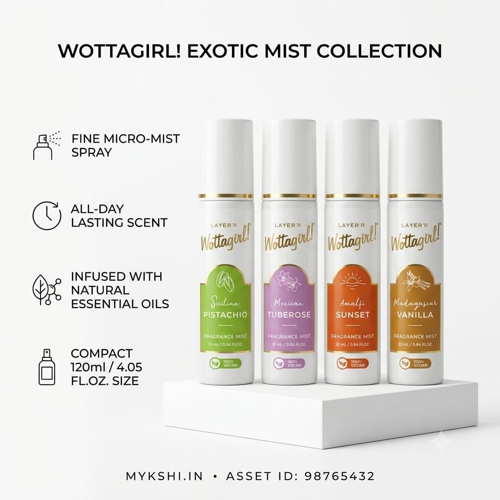 Wottagirl Vegan Fragrance Mist Discovery Set (4 x 25ml)