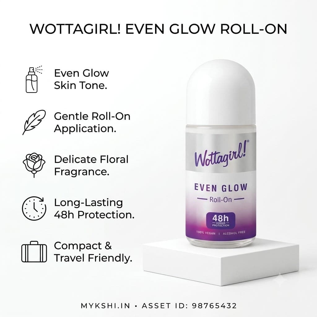 Wottagirl Even Glow Roll-On - 50ml