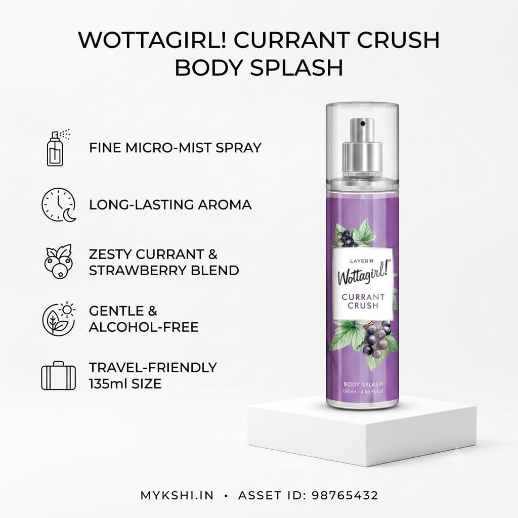 Wottagirl Currant Crush Body Splash 135ml 