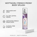 Wottagirl French Peony 150ml Body Splash for Women | Elegant Floral Mist with Lavender & Peony | Long-Lasting, Refreshing & Skin-Friendly Fragrance – image 2