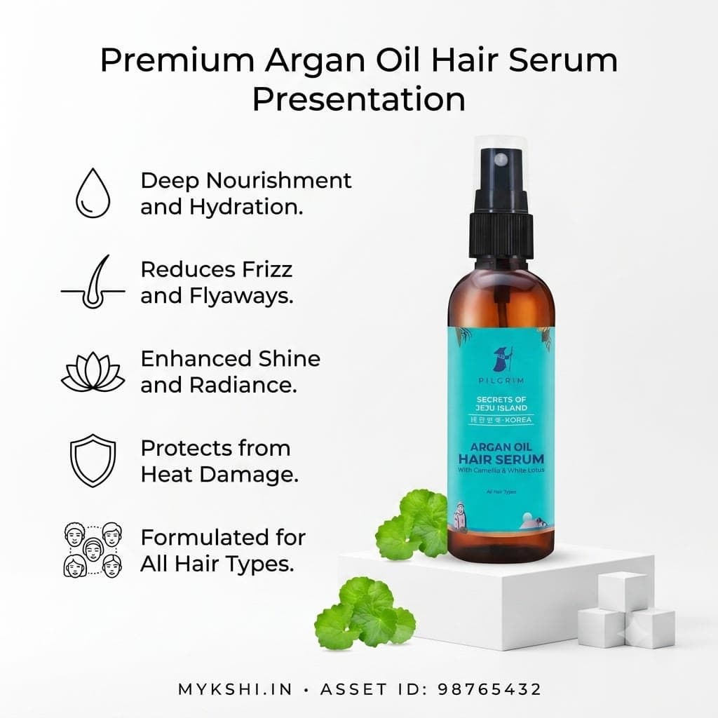 Pilgrim Pilgrim Argan Oil Hair Serum with Camellia & White Lotus