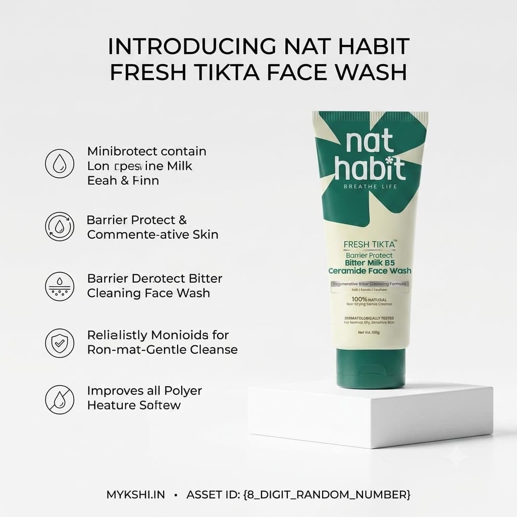 Nathabit Bitter Milk B5 Ceramide Tikta Face Wash