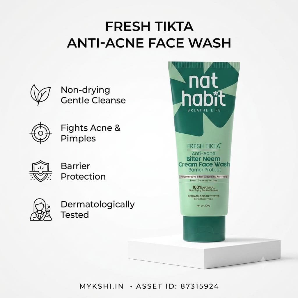 Nathabit Anti-Acne Barrier Protect Tikta Face Wash