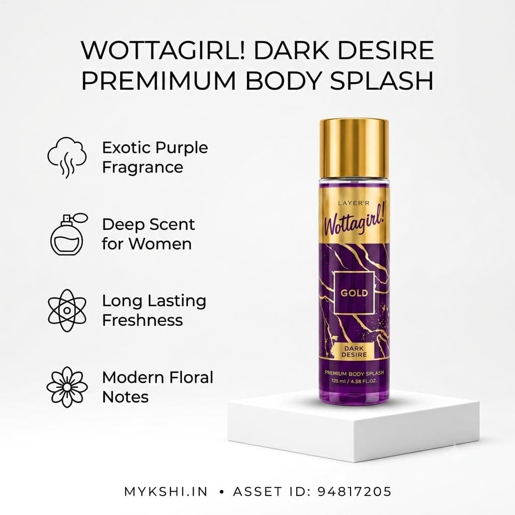 Wottagirl Gold Dark Desire Body Splash - 135ml