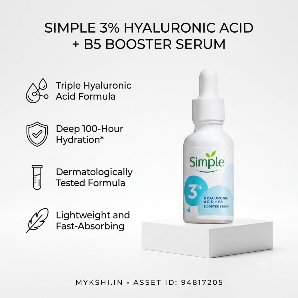 Simple Skin Care 3% Hyaluronic Acid + Vit B5 Serum