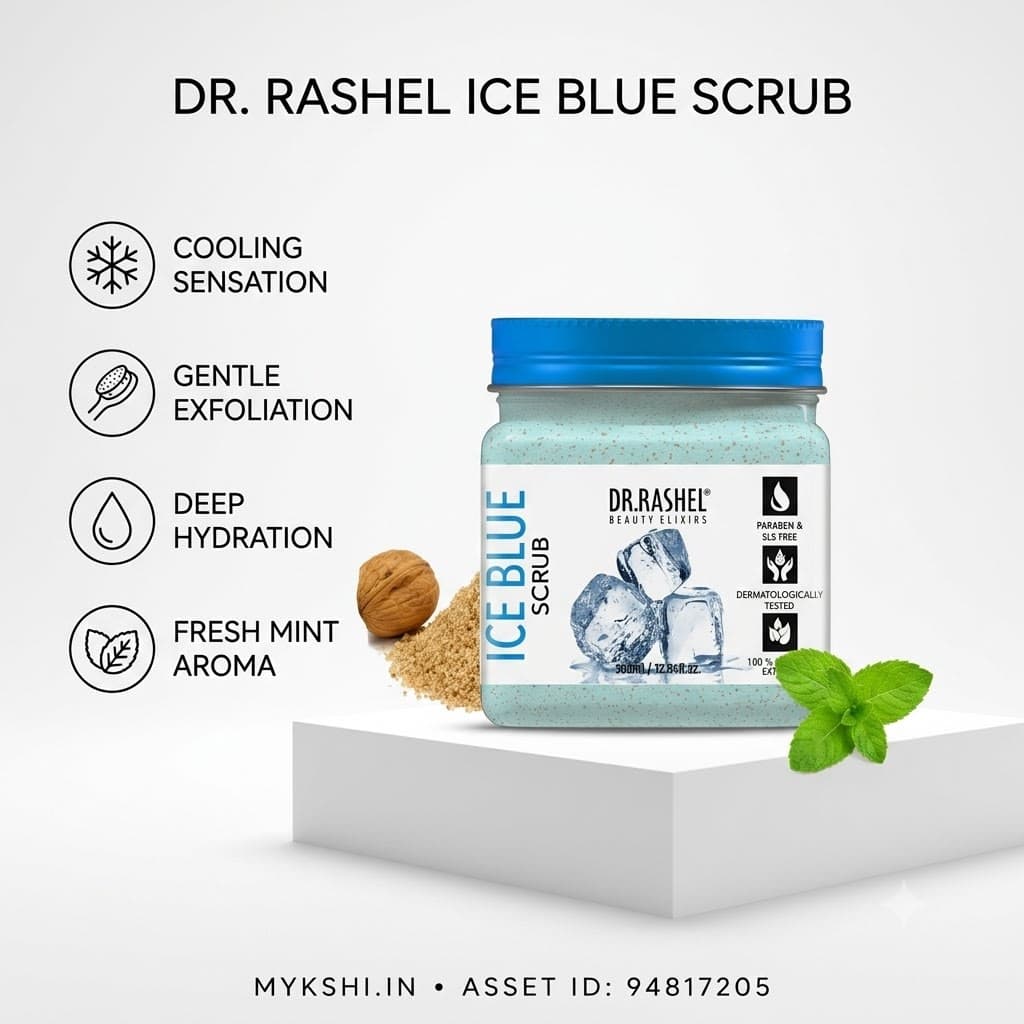 DR. RASHEL Ice Blue Scrub - 380 Ml