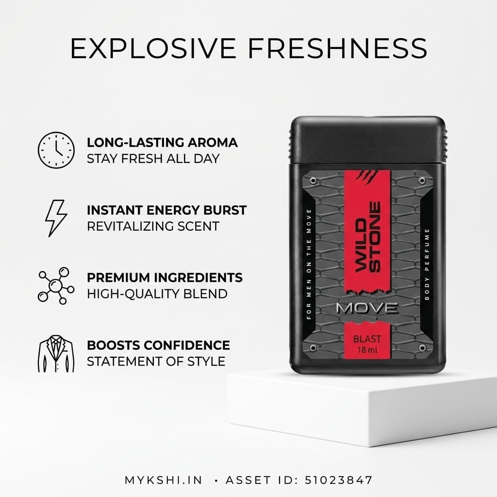 Wild Stone Move Blast Compact Body Perfume 18 ml