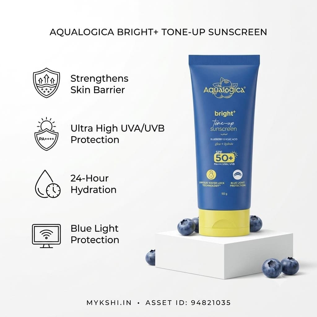 Aqualogica Bright+ Tone Up Sunscreen 50g