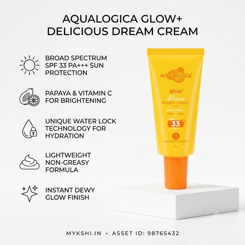 Aqualogica Glow+ Infused Tinted Sunscreen With Papaya & Vitamin C
