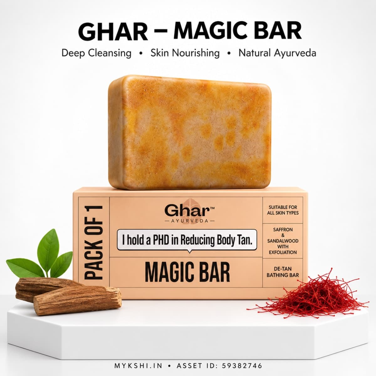 Magic Soap (Sandal Wood and Saffron Soap)