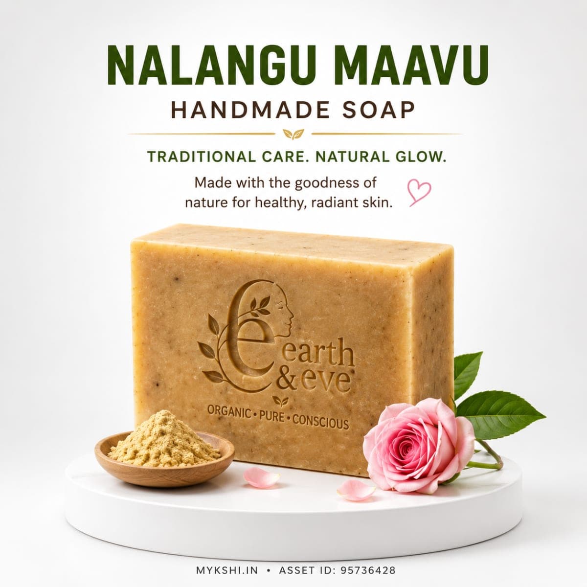 Earth & Eve Nalangu Maavu Handmade Soap
